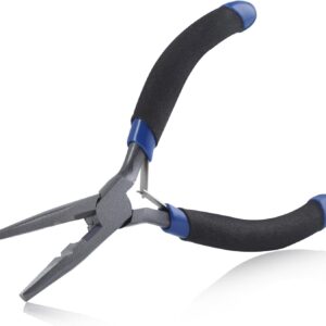 Fishing Pliers Hook Remover - Saltwater Gear With Line Cutter, Crimping Tool, Clippers, Pistol Grip Split Ring