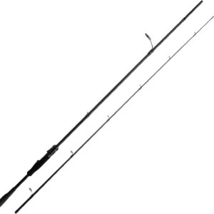 Spinning Rod, 5'6''-7' Ultralight to Medium Heavy Freshwater Fishing Rod, Fuji O+A Ring Guides, 24T Carbon Fiber Fishing Rod Trout Crappie Rod, Carbon Handle, 1 Piece and 2 Pieces