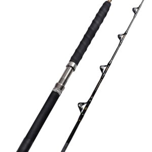 1-Piece/2-Piece Saltwater Offshore Heavy Trolling Rod  Rod Conventional Boat Fishing Pole with Roller Guides